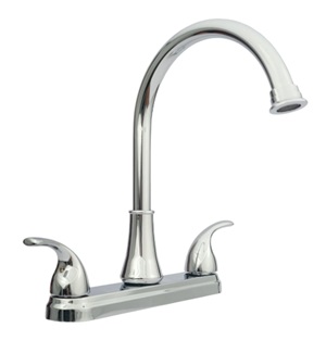 Mezcladora 8" Para Fregadero, Maneral Palanca, Cuello Tipo Bar, Cubierta ABS, Fonthy [MF67212]