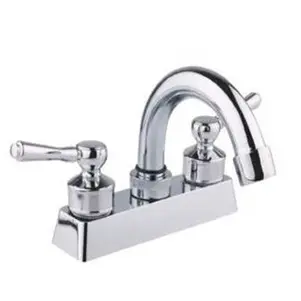 Mezcladora 4" Para Lavabo, Maneral Palanca, Cuello Acero Inox, Cubierta ABS, Fonthy [ML1921]