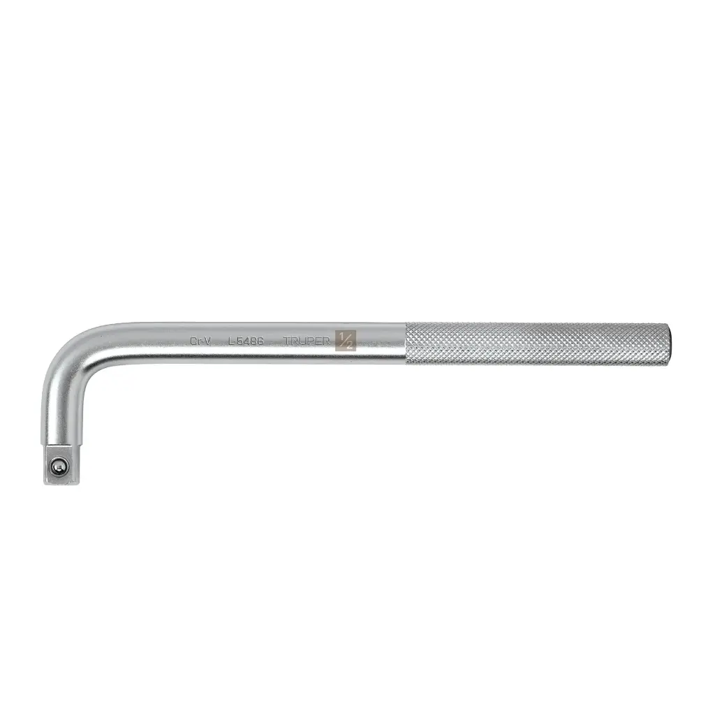 Mango Cuadro 1/2" en "L", Largo 9", Truper [13913]