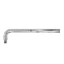 Mango Cuadro 1/2" en "L", Largo 9", Truper [13913]