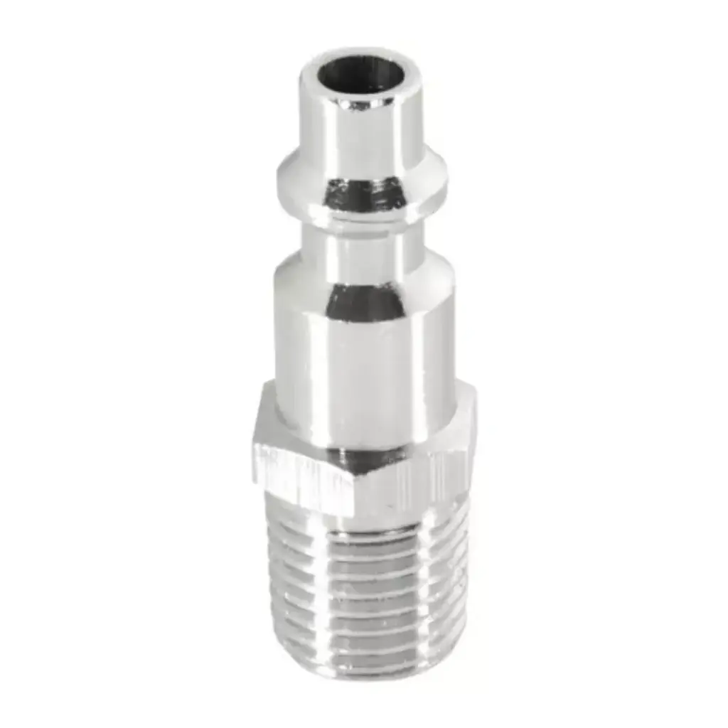 Conector Rápido, Tipo M, Cuerda 1/4" NPT, Macho, Cromado, Lion Tools [L0874]