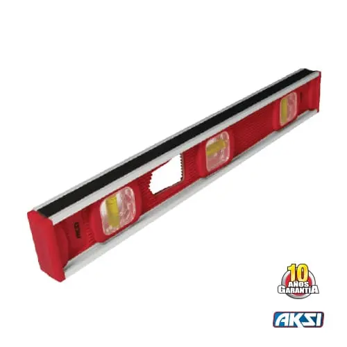🔴Nivel De Aluminio Profesional 18", Protección ABS, Magnético, Aksi [104805]