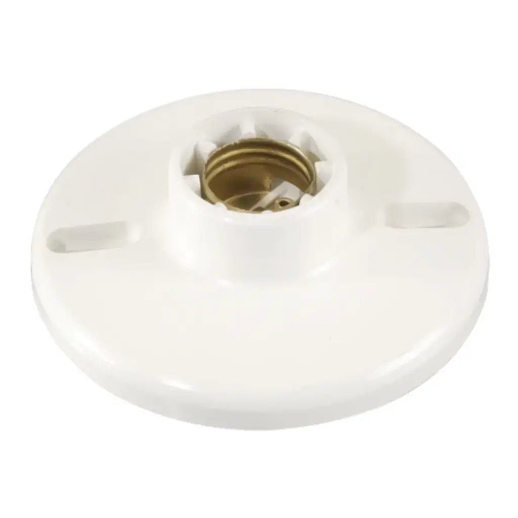 Portalámpara/Roseta 4 1/2", Plástica ABS Alta Densidad, Ampertech [L1743]