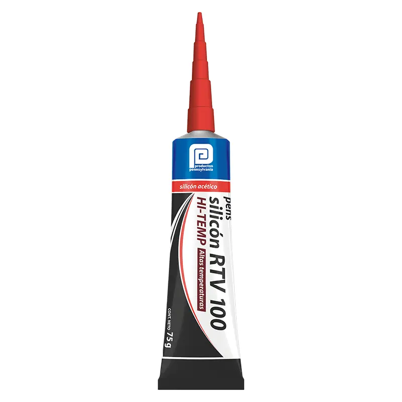 Silicón Negro Para Altas Temperaturas 75 g, RTV 100, Automotriz, Pennsylvania [3SRT00240]