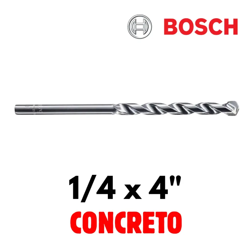 Broca Para Concreto 1/4 x 4", Por Pieza, CYL-1, Bosch [2608590210]