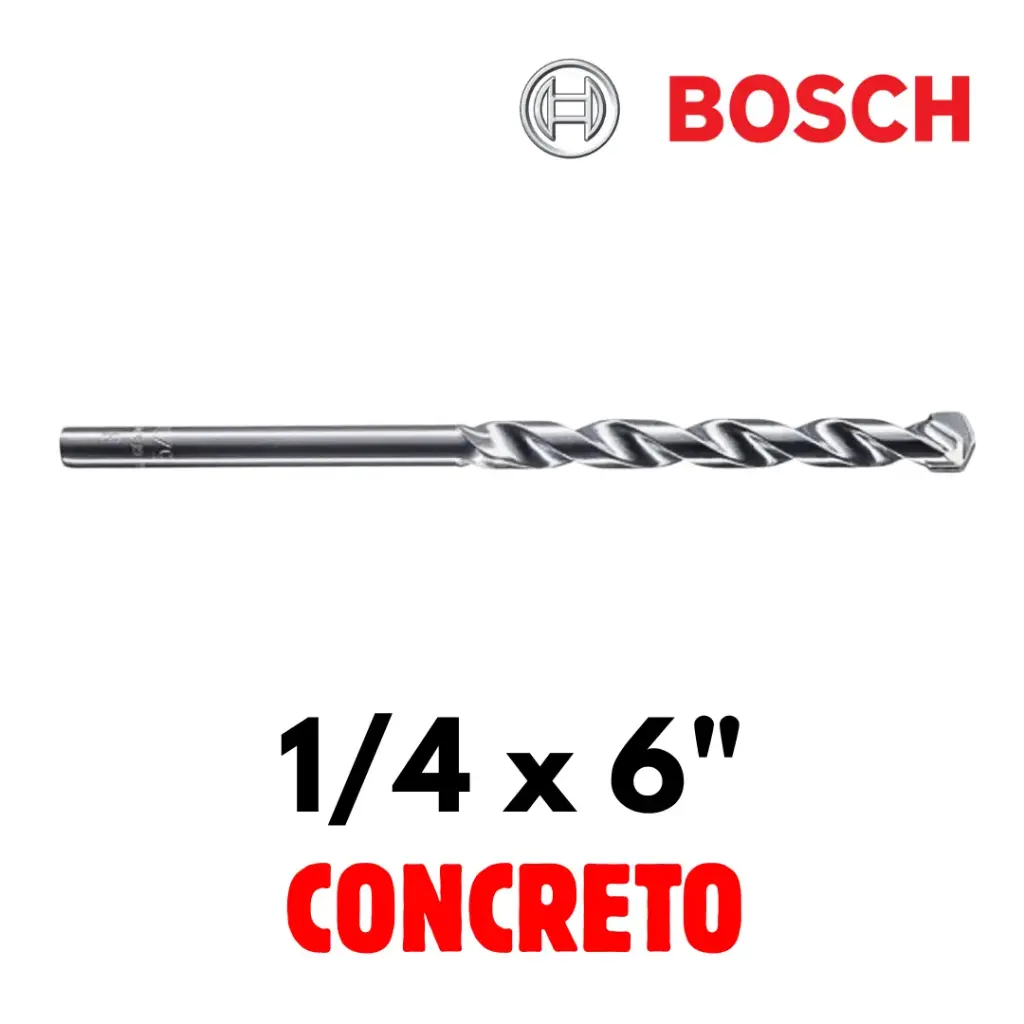 Broca Para Concreto 1/4 x 6", Por Pieza, CYL-1, Bosch [2608682608]