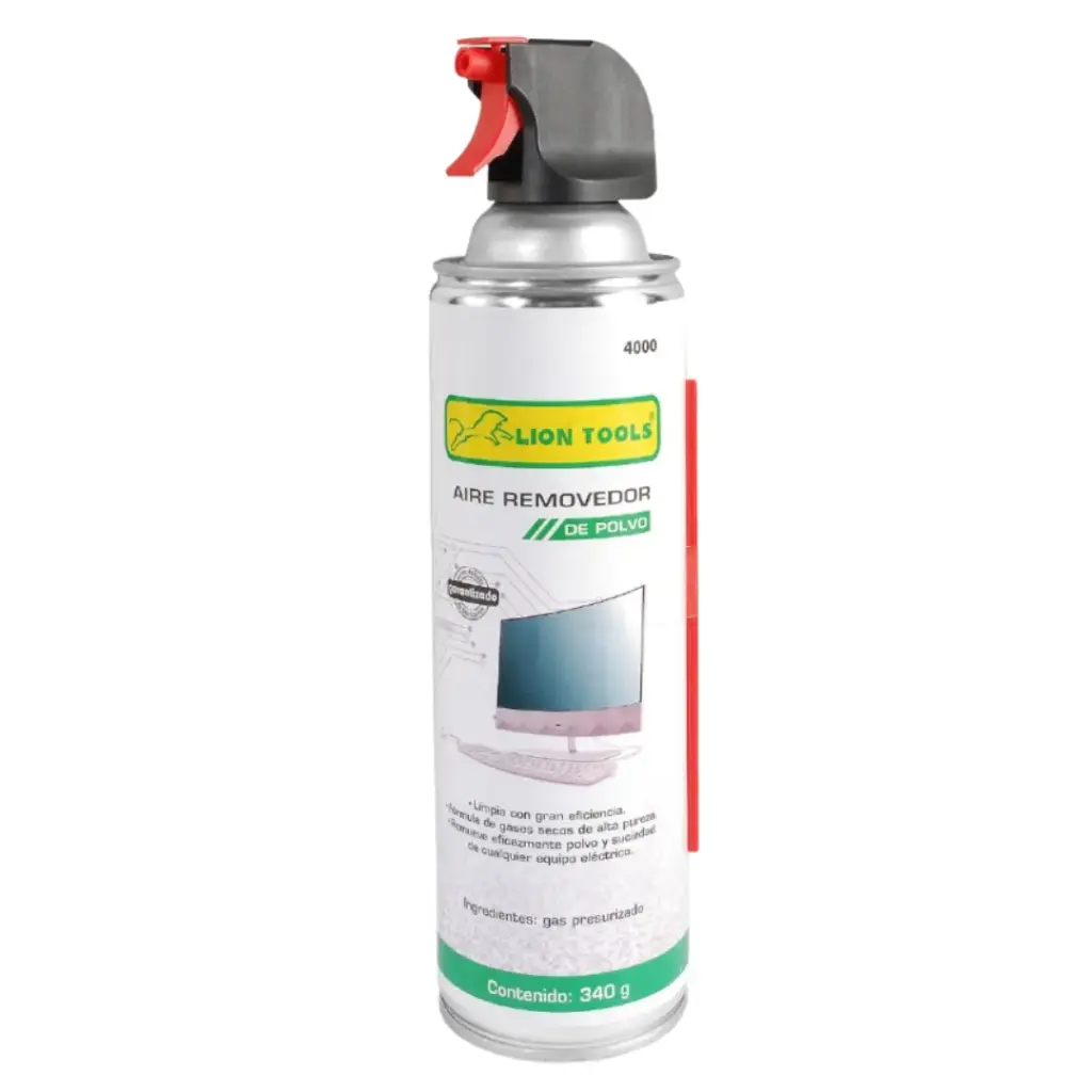 Aire Comprimido Removedor De Polvo, 340 gr, Lion Tools [L4000]