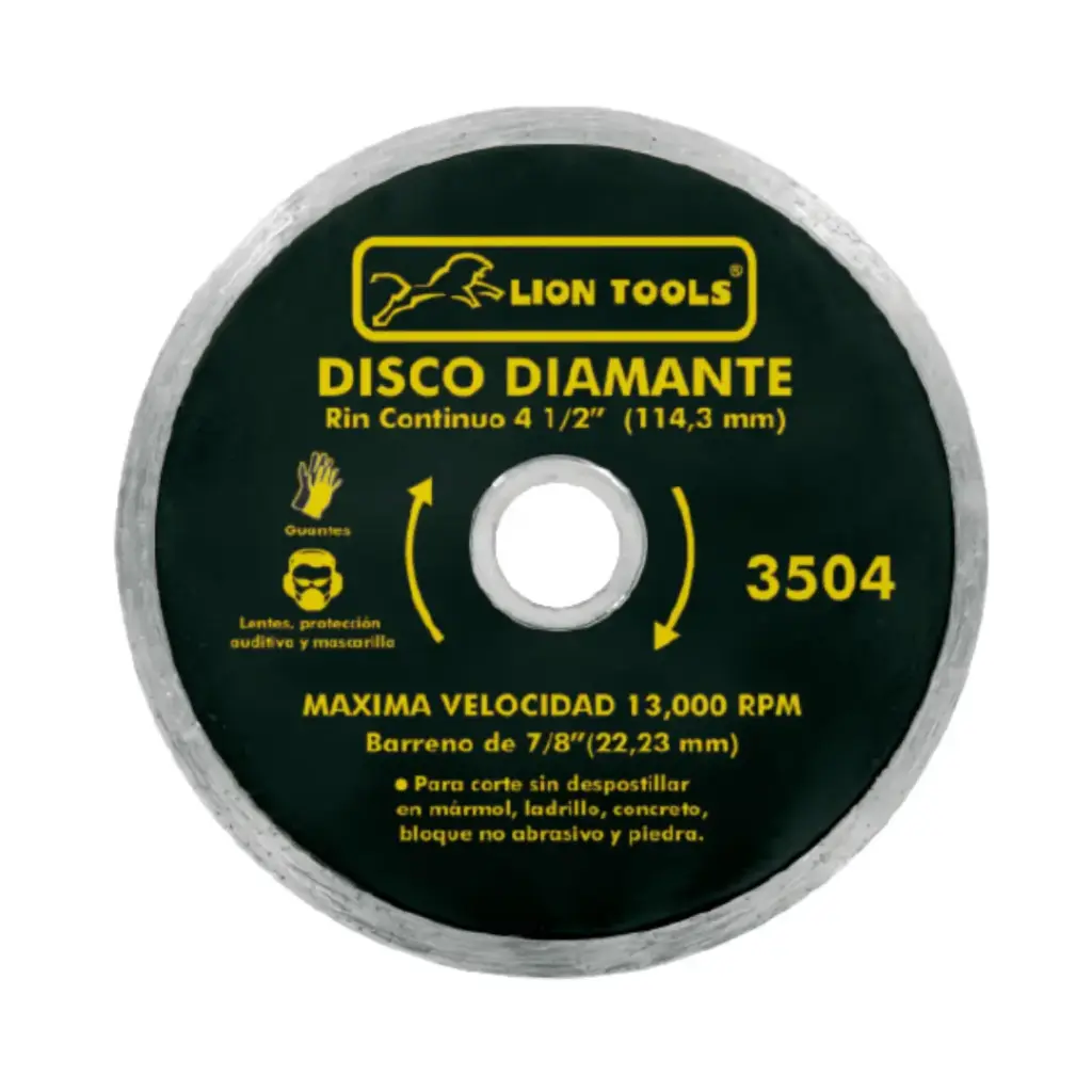 Disco De Diamante 7", Rin continuo, Lion Tools [L5888]
