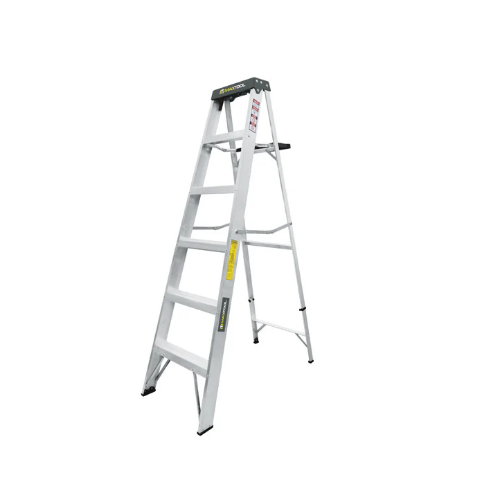 Escalera De Tijera 100% Aluminio, Tipo lll 5 Peldaños, 90 Kg, Aksi [308904]