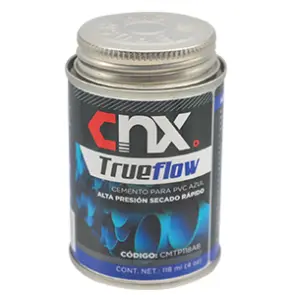 Pegamento Azul PVC, Lata De 118 ml, Alta Presión, CNX [CMTP118AB3]