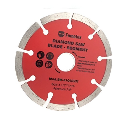 [SW-410302] Disco De Diamante 4 1/2" Rin Segmentado, Con Reductor, Fumetax [F10302]