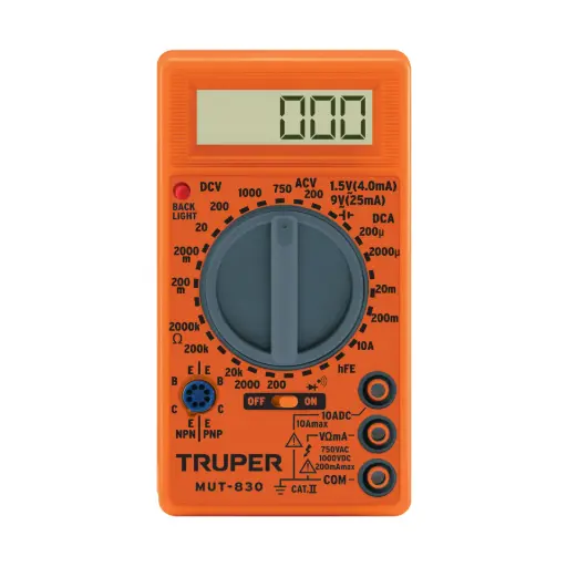 [10400] 🔴Multímetro Digital Escolar, Truper [10400]