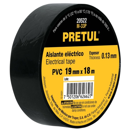 [20522] Cinta Aislar Negra De 18 m, Pretul [20522]