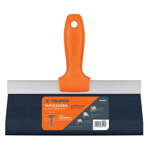 [14460] 🔴Espátula Tapizadora 10" (25 cm), Acero Al Medio Carbono, Truper [14460]