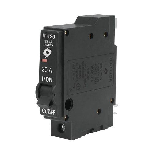 [46701] Interruptor Termomagnético 20 A, 1 Polo, Volteck [46701]