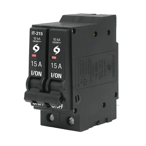 [46703] Interruptor Termomagnético 15 A, 2 Polos, Volteck [46703]