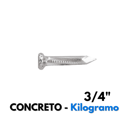 [44120] Clavo Galvanizado Para Concreto 3/4", 1 kg [44120]