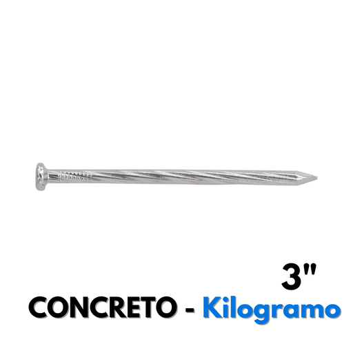 [44125] Clavo Galvanizado Para Concreto 3", 1 kg [44125]