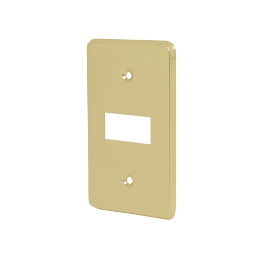 [46435] Placa De 1 Módulo, Aluminio, Línea Económica, Volteck [46435]