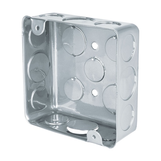 [45007] Caja De Registro 4" x 4", Galvanizada, Sin Tapa, Volteck [45007]