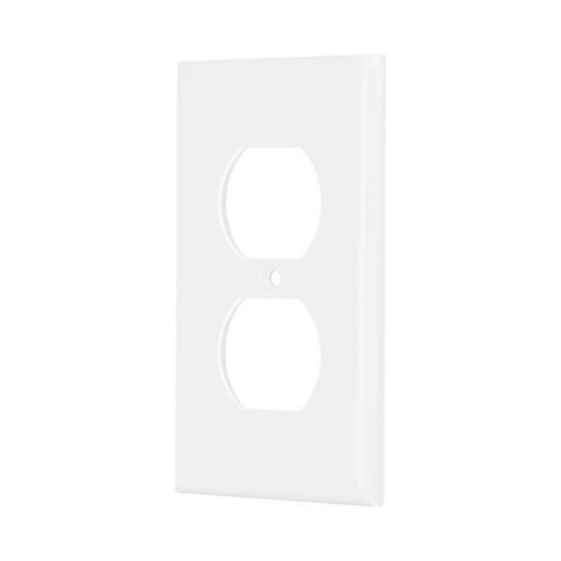 [40241] Placa Duplex De ABS, Standard, Blanco, Volteck [40241]