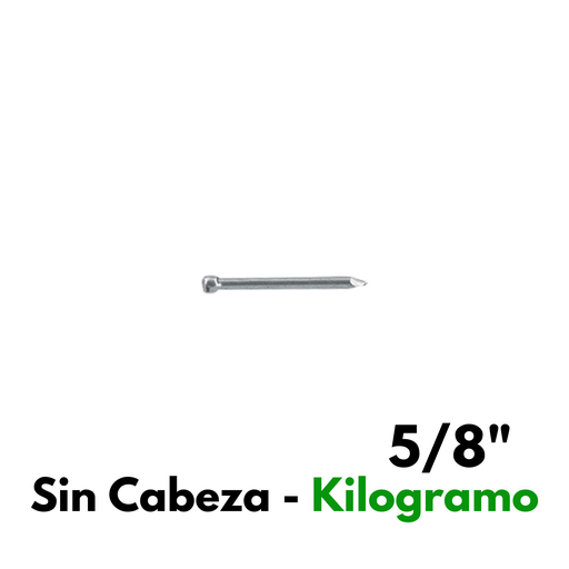 [44503] Clavo Alfilerillo 5/8", Sin Cabeza, Por Kilogramo [44503]