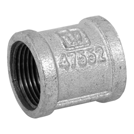 [47552] Cople Reforzado Galvanizado 1" (25 mm), Foset [47552]