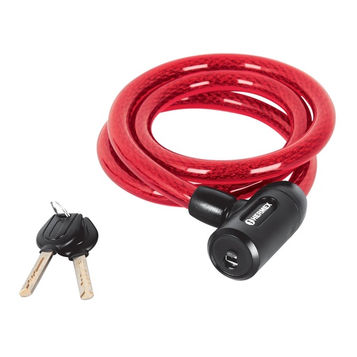 [43920] Candado De Cable Con Llave, 15 mm x 1.20 m, Hermex [43920]