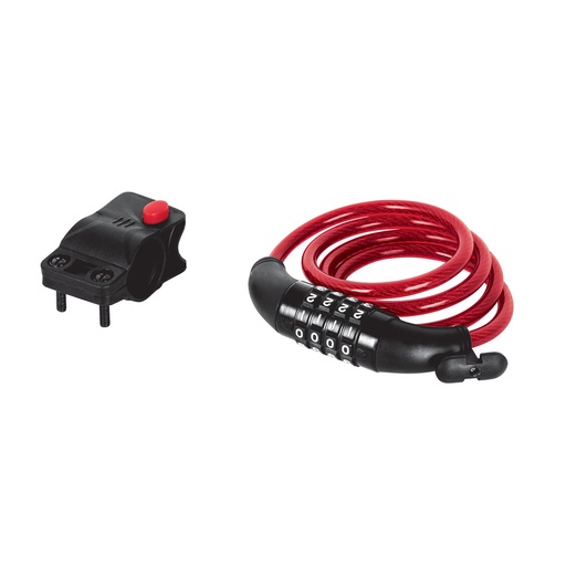[43924] Candado De Cable Con Combinación, 8 mm x 1 m, Hermex [43924]
