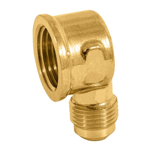 [47404] Codo Para Estufa a 90° De Latón, 3/8" x 1/2", Foset [47404]