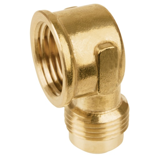 [47405] Codo Para Estufa a 90° De Latón, 1/2" x 1/2", Foset [47405]