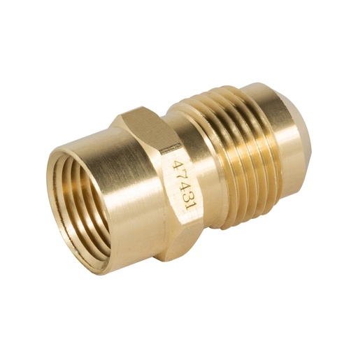 [47431] Niple Campana De Latón, 1/2" (Flare) x 3/8" (NPT), Foset [47431]