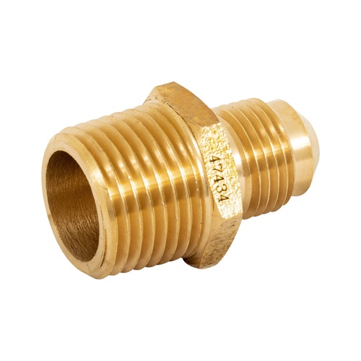 [47434] Niple Terminal De Latón, 3/8" (Flare) x 1/2" (NPT), Foset [47434]