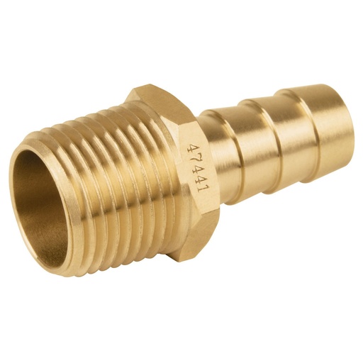 [47441] Niple Terminal Espiga, 3/8" (NPT) x 3/8" (Espiga), Foset [47441]