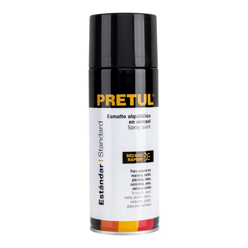 [27172] Esmalte En Aerosol, Negro Mate, 400 ml, Pretul [27172]