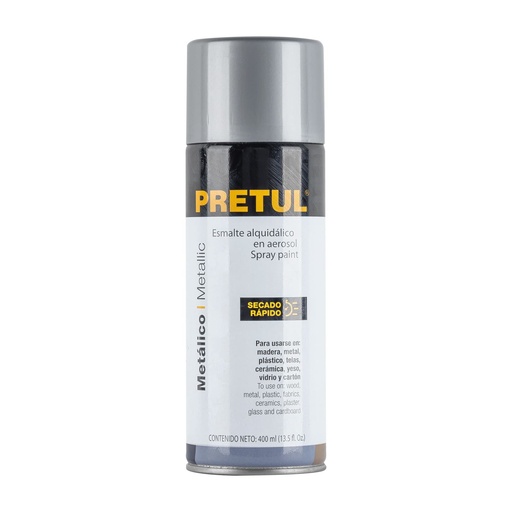 [27174] Esmalte En Aerosol, Plata, 400 ml, Pretul [27174]