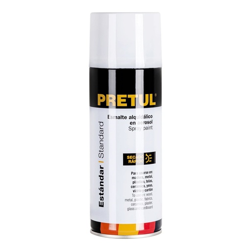 [27175] Esmalte En Aerosol, Blanco Mate, 400 ml, Pretul [27175]