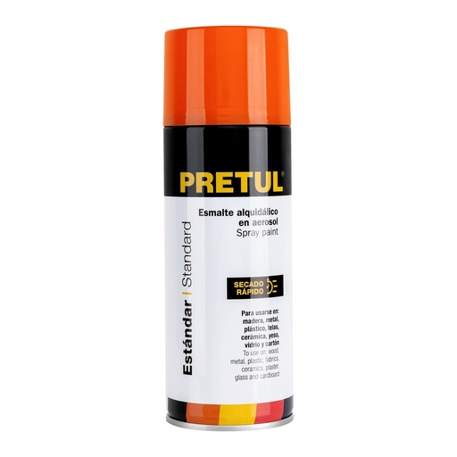 [27181] Esmalte En Aerosol, Naranja, 400 ml, Pretul [27181]