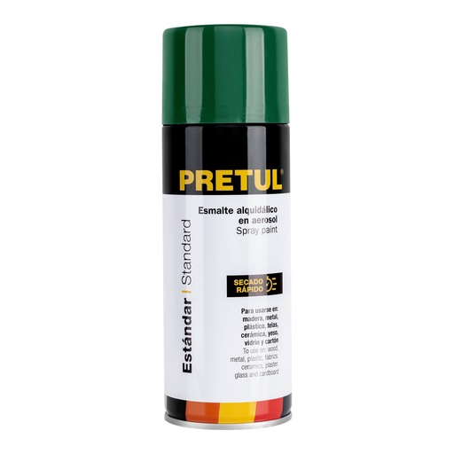 [27184] Esmalte En Aerosol, Verde Hoja, 400 ml, Pretul [27184]