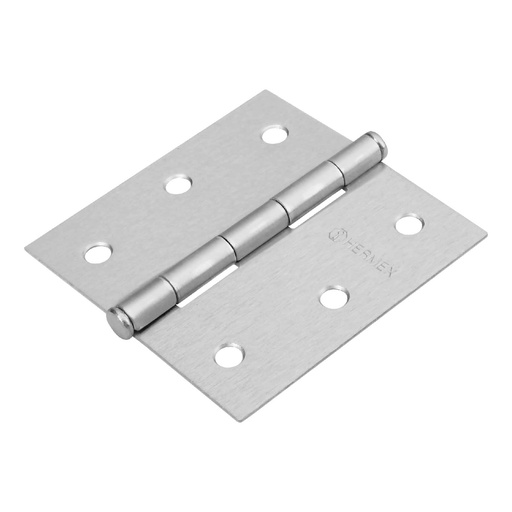[23687] Bisagra Cuadrada 3", Acero Cromo Mate, Hermex Basic [23687]