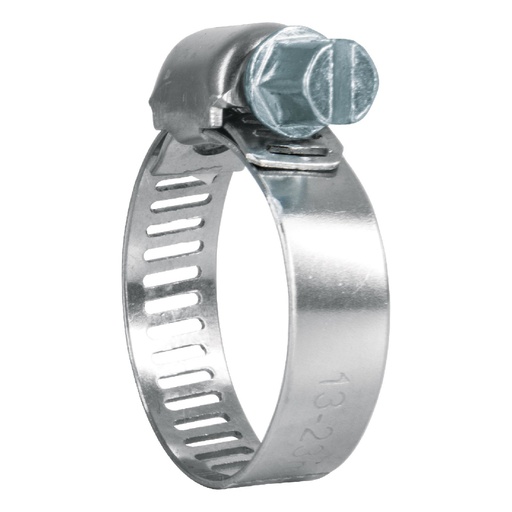 [44256] Abrazadera Mini Sin Fin Reforzada #7, 1/2 - 7/8" (13 - 22 mm), Por Pieza, Fiero [44256]