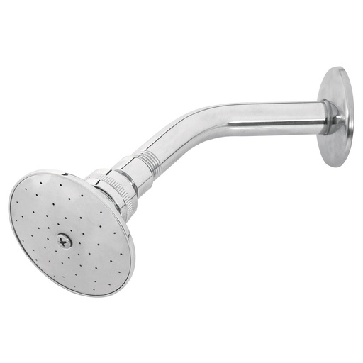 [45058] Regadera Redonda 3", Brazo y Chapetón De Acero, Foset [45058]
