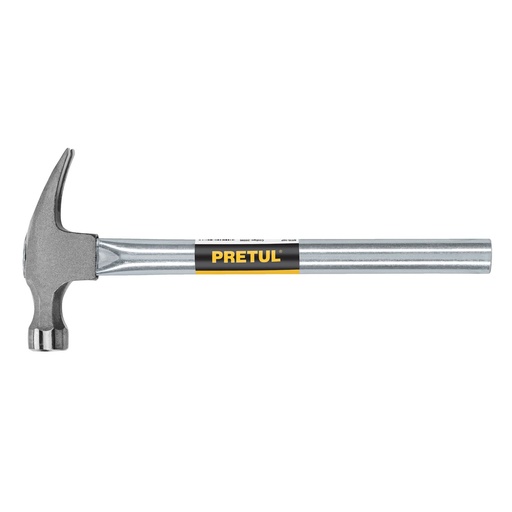 [20596] Martillo Tubular Metálico, 16 oz, Uña Recta, Pretul [20596]