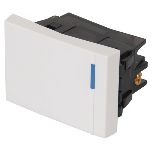 [47046] Interruptor Sencillo, 1.5 Módulos, Blanco, Línea Española, Volteck [47046]