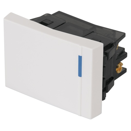 [47049] Interruptor De 3 Vías, 1.5 Módulos, Blanco, Línea Española, Volteck [47049]