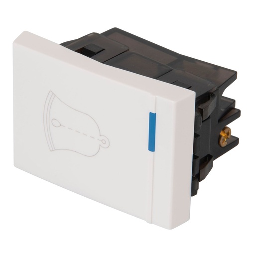 [47053] Interruptor Para Timbre, 1.5 Módulos, Blanco, Línea Española, Volteck [47053]