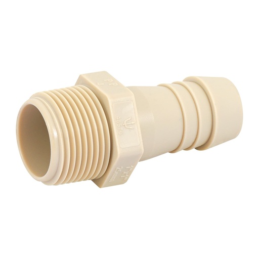 [48576] Adaptador/Conector Fijo Macho De Inserción, 1 x 1", Foset [48576]
