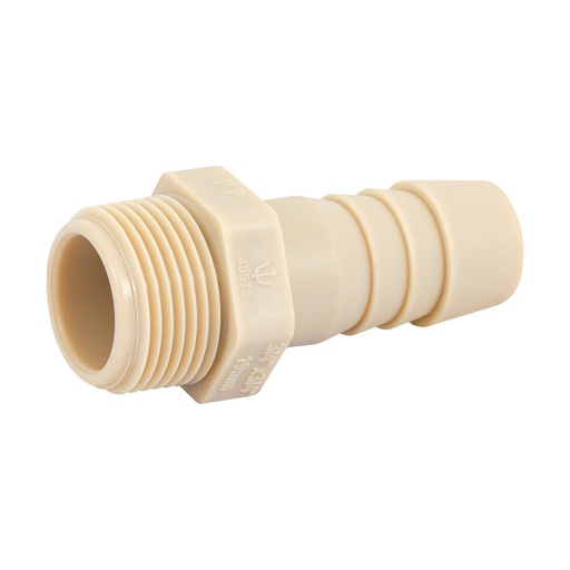 [48575] Adaptador/Conector Fijo Macho De Inserción, 3/4 x 3/4", Foset [48575]