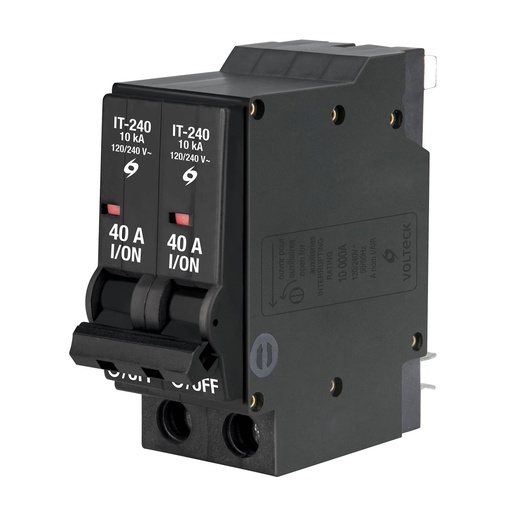[47511] Interruptor Termomagnético 40 A, 2 Polos, Volteck [47511]