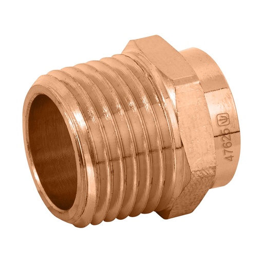 [47625] Cre/Conector Macho 1/2" (13 mm) De Cobre [47625]